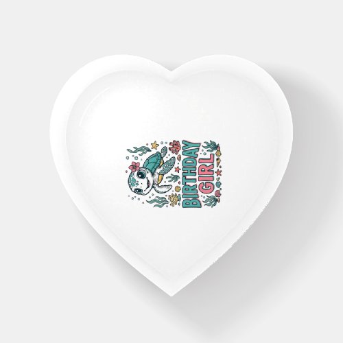 Birthday Girl Sea Turtle Vintage Engraving Shirt_1 Paperweight