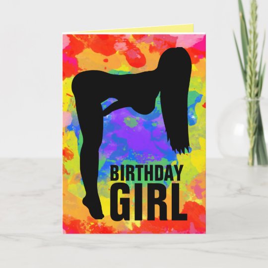 Birthday Girl Spanking Greeting Card