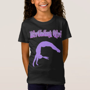 "Birthday Girl" Sparkly Gymnast T-Shirt