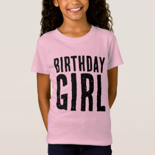BIRTHDAY GIRL T-SHIRT GIRLS PINK