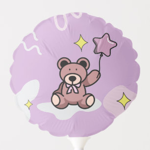 Birthday Girl Teddy Bear Balloon