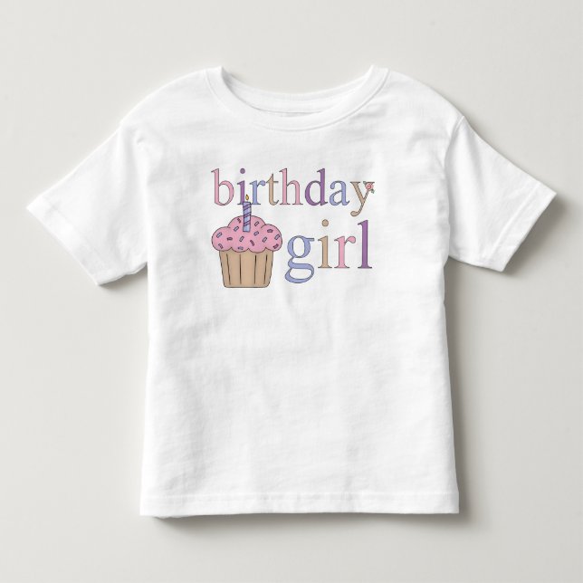 Birthday Girl Toddler Short Sleeve T-shirt (Front)