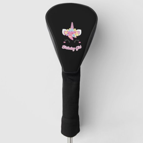 Birthday Girl Unicorn Golf Head Cover