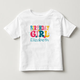 Birthday Girl with Custom Name T-Shirt