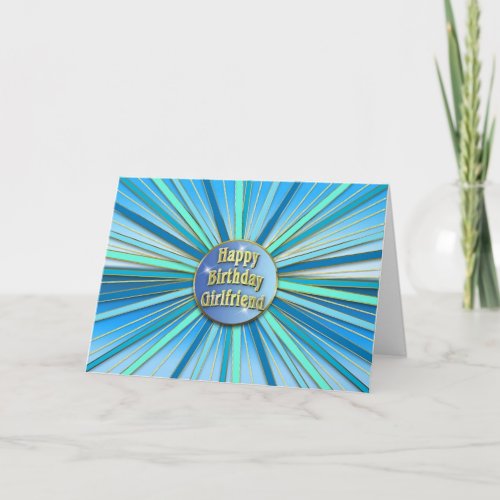 Birthday _ GIRLFRIEND _ Sunburst _ BluesGolds Card