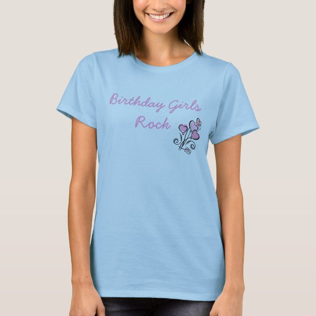 Birthday Girls Rock T-Shirt (Front)