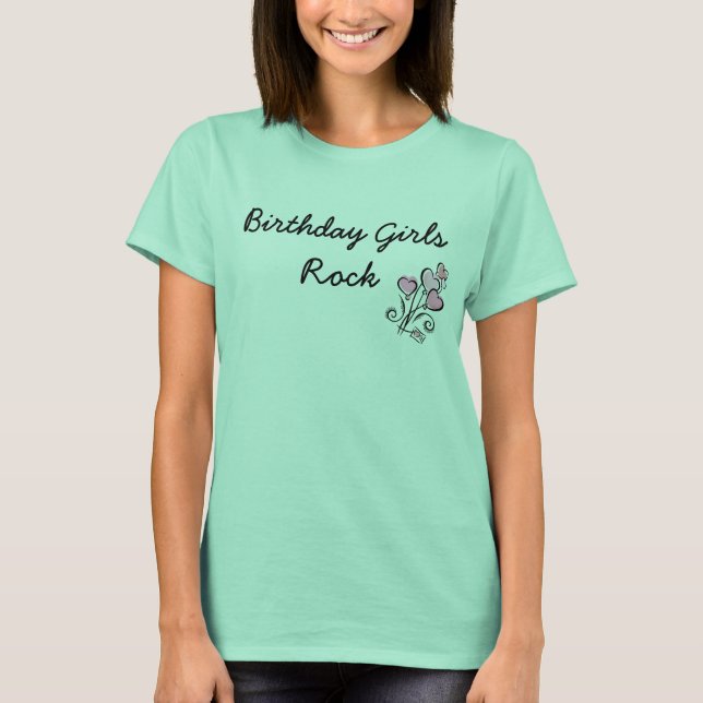 Birthday Girls Rock T-Shirt (Front)