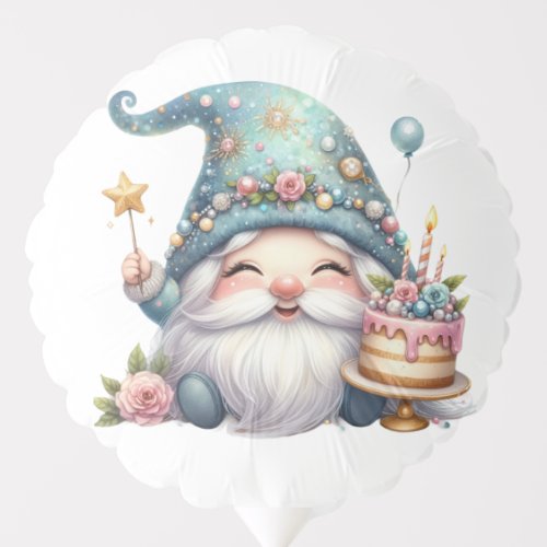 Birthday Gnome  Balloon