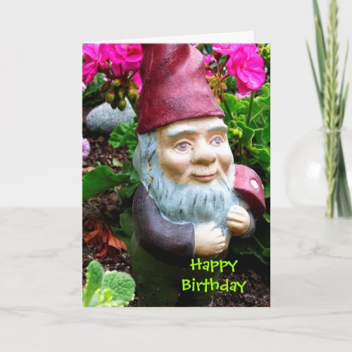 Birthday Gnome Birthday Card