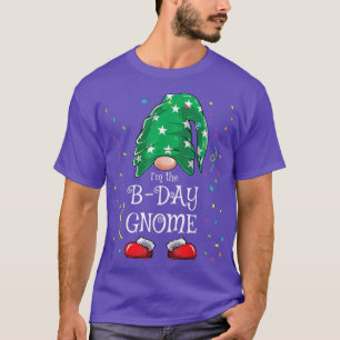 Birthday Gnome Matching Family Group Funny Christm T-Shirt