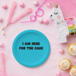 Birthday goals paper plates