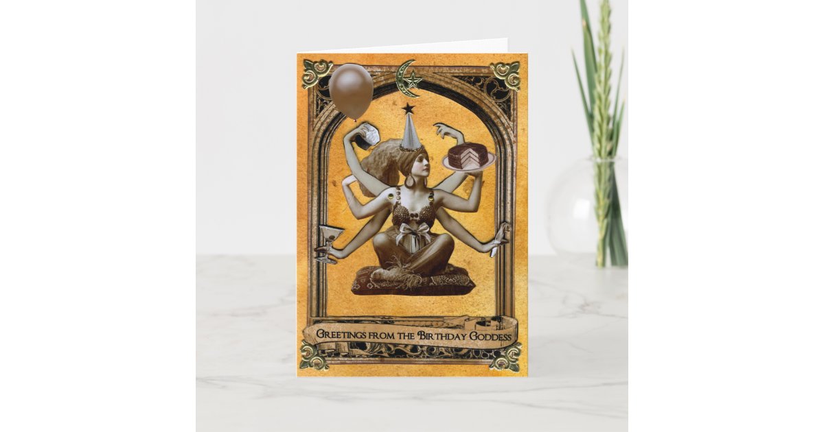 Birthday Goddess Card | Zazzle.com