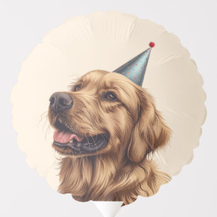 Birthday Golden Retriever Dog Balloon