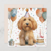 Birthday Goldendoodle Dog (Front/Back)