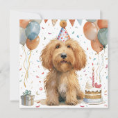 Birthday Goldendoodle Dog (Front)