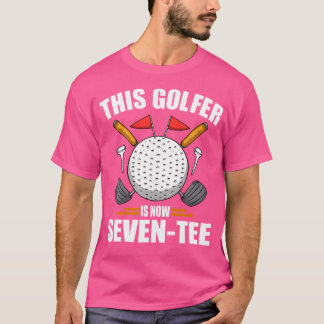 Birthday Golf For Men 70Th Year Old Golfer Golfing T-Shirt