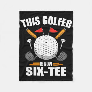 Birthday Golf Shirts For Men 60th Year Old Golfer Fleece Blanket