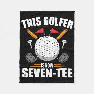 Birthday Golf Shirts For Men 70th Year Old Golfer Fleece Blanket