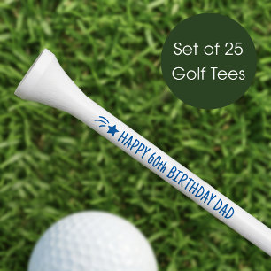 Birthday Golf Tees Custom Name Any Age Navy