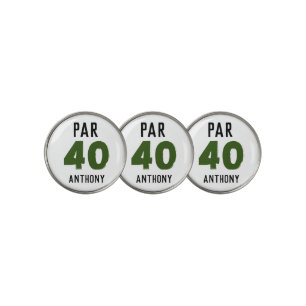 Birthday Golfer Funny 40th happy Dad Par Golf Ball Marker
