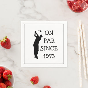 Birthday Golfer Funny 50th happy Dad Par Napkins