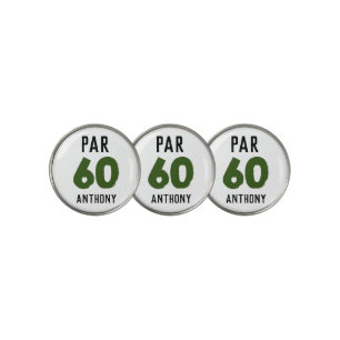 Birthday Golfer Funny 60th happy Dad Par Golf Ball Marker