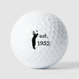 Birthday Golfer Funny 70th happy Dad Golf Balls