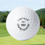 Birthday Golfer Funny 70th happy Dad Golf Balls<br><div class="desc">Vintage est.1952 limited edition. Funny 70th birthday quote. Perfect for dad,  grandad,  stepdad. Golfer gift idea. You can personalize the year.</div>