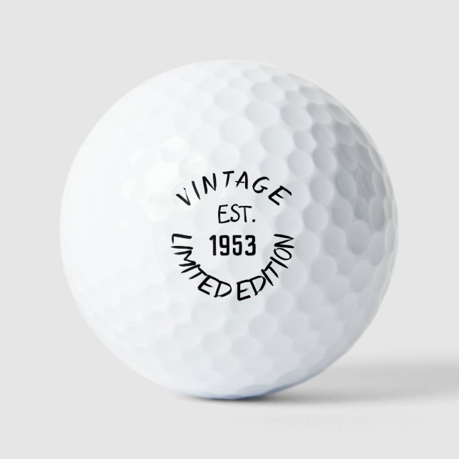 Birthday Golfer Funny 70th happy Dad Humor Golf Balls (Front)