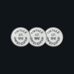 Birthday Golfer Funny 80th happy Dad Golf Ball Marker<br><div class="desc">Vintage est.1942 limited edition. Funny 80th birthday quote. Perfect for dad,  grandad,  stepdad. Golfer gift idea. You can personalize the year.</div>