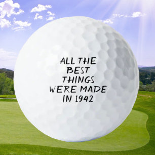 Birthday Golfer Funny 80th happy Dad Golf Balls