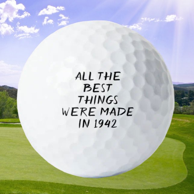Birthday Golfer Funny 80th happy Dad Golf Balls (Creator Uploaded)