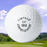 Birthday Golfer Funny 80th happy Dad Golf Balls<br><div class="desc">Vintage est.1943 limited edition. Funny 80th birthday quote. Perfect for dad,  grandad,  stepdad. Golfer gift idea. You can personalize the year.</div>