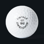 Birthday Golfer Funny 80th happy Dad Golf Balls<br><div class="desc">Vintage est.1942 limited edition. Funny 80th birthday quote. Perfect for dad,  grandad,  stepdad. Golfer gift idea. You can personalize the year.</div>