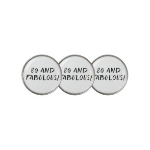 Birthday Golfer Funny 80th happy Dad Golf Hat Clip Ball Marker