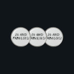 Birthday Golfer Funny 80th happy Dad Golf Hat Clip Golf Ball Marker<br><div class="desc">80 and fabulous! Funny 80th birthday quote. Perfect for dad,  grandad,  stepdad. Golfer gift idea. You can personalize it with your number.</div>