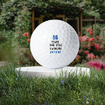 Birthday Golfer Funny 80th happy Dad Par Blue Golf Balls<br><div class="desc">80 years and still swinging,  blue,  funny 80th birthday quote golf balls. Perfect for dad,  grandad,  stepdad. Golfer gift idea. You can personalize the year and name.</div>