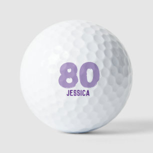 Birthday Golfer Funny 80th happy Mom Par Golf Balls