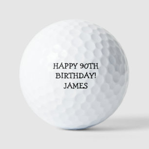 Birthday Golfer Funny 90th happy Dad Humor Golf Balls