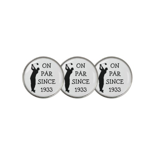 Birthday Golfer Funny 90th happy Dad Par Humor Golf Ball Marker