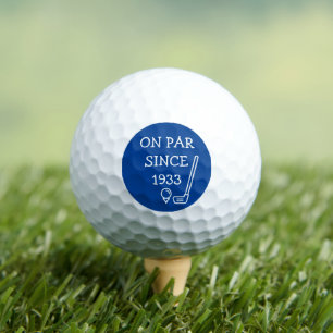 Birthday Golfer Funny 90th happy Dad Par Humor Golf Balls