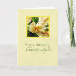Birthday Grandaughter Yellow Lily Card<br><div class="desc">Beautiful yellow lily on this birthday card for granddaughter.</div>