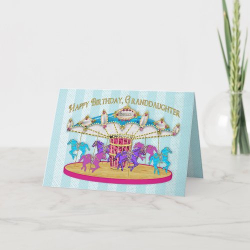 Birthday _ Granddaughter _ Carousel _ Card