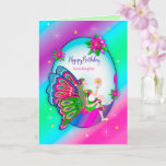 Birthday Granddaughter Magical Butterfly Fairy Card<br><div class="desc">Bright with vivid colors is this beautiful butterfly fairy wishing some little sweet girl a happy birthday,   See other products and cards with same/similar images.</div>