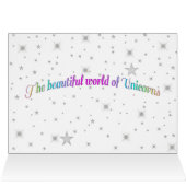 Birthday, Granddaughter, Unicorns and Rainbows (Inside Horizontal (Top))