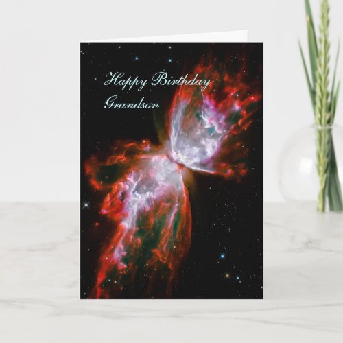 Birthday Grandson _ Butterfly Nebula in Scorpius Card