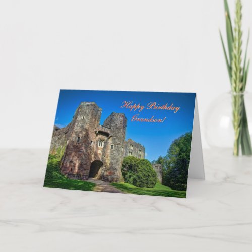 Birthday Grandson _ English Castle Entrance Card