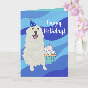 Birthday Great Pyrenees Mountain Dog Card