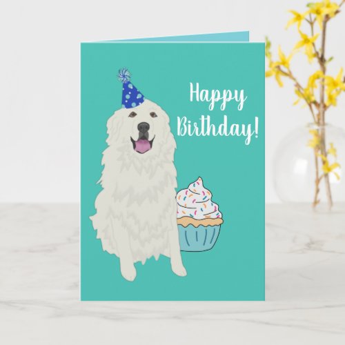 Birthday Great Pyrenees Mountain Dog Card