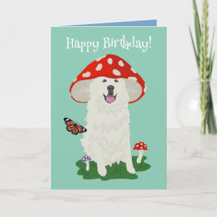 Birthday Great Pyrenees Mountain Dog Card